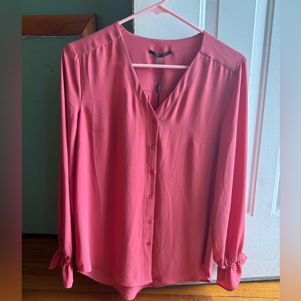 Ttahari Blouse Size Small Coral Pink